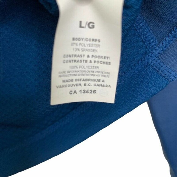 Sugoi Women Activewear Pullover Cycling Jacket Blue 1/4 Zip Mock Neck Stretch L - Picture 11 of 12